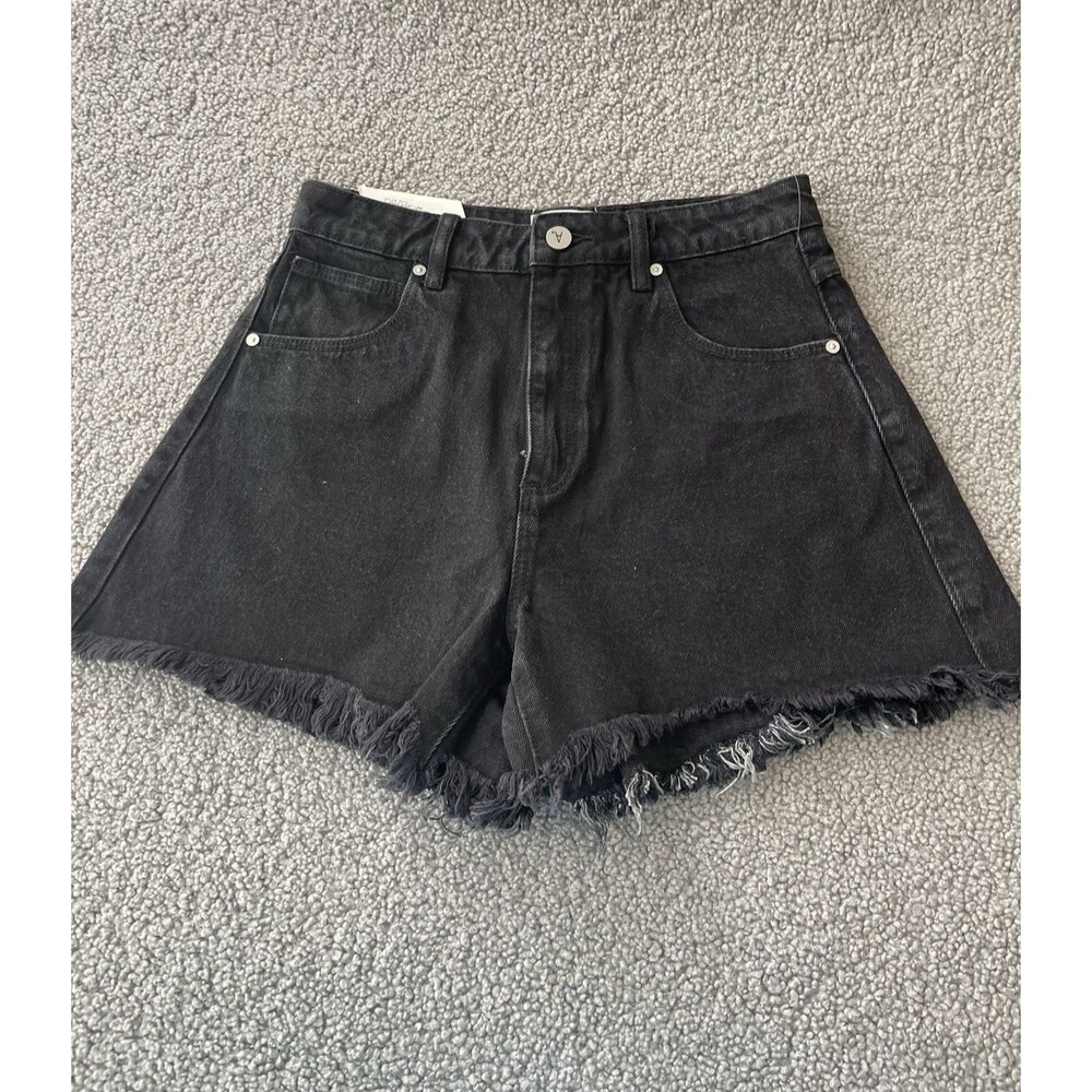 Abrand Jeans Shorts Women Vintage Black Luna Summer Cotton Preppy Size 9 NWT